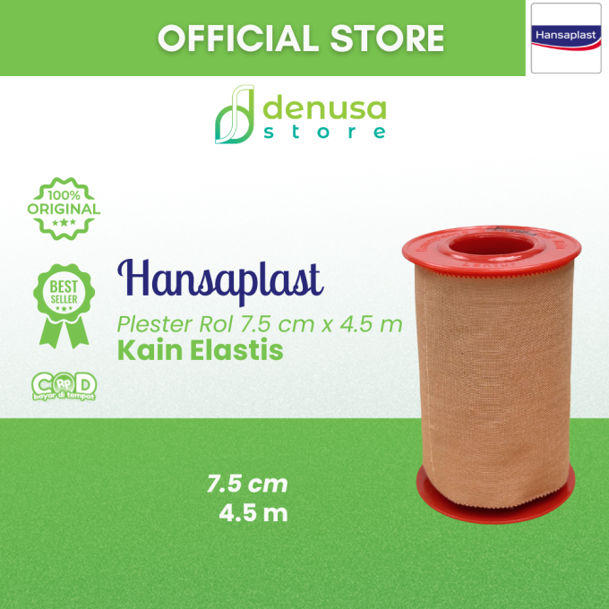 HANSAPLAST Plester Rol Kain Lentur 7.5 cm x 4.5 m