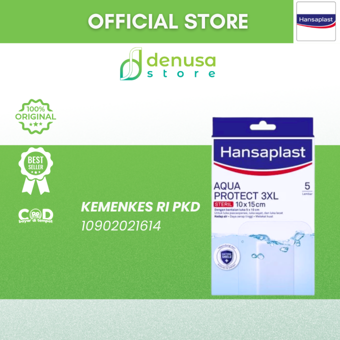 HANSAPLAST Aqua Protect XXXL Steril 10x15cm 5 Lembar
