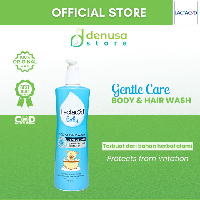 LACTACYD Baby Body n Hair Wash Gentle Care 500 ml