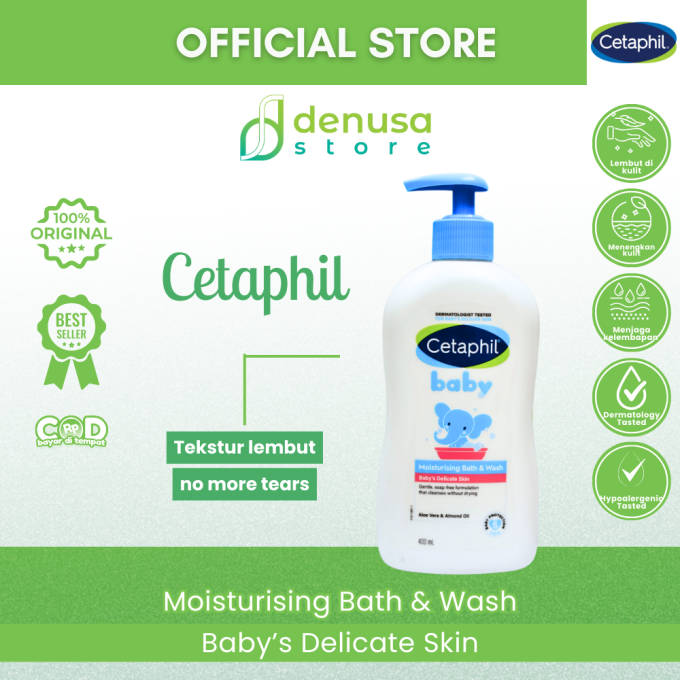 CETAPHIL Baby Moisturising Bath n Wash Babys Delicate Skin 400 ml