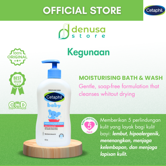 CETAPHIL Baby Moisturising Bath n Wash Babys Delicate Skin 400 ml