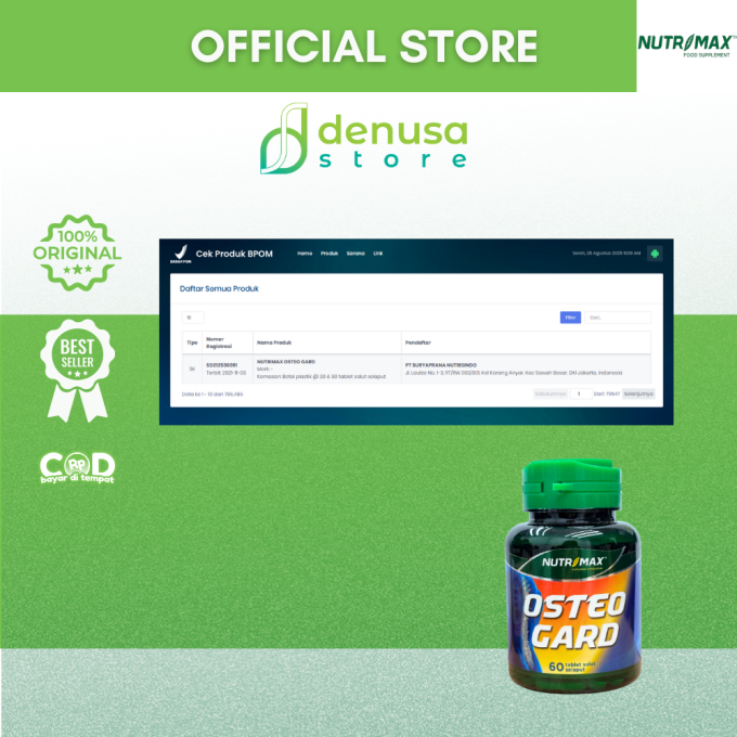NUTRIMAX Osteogard 60 Tablet Salut Selaput