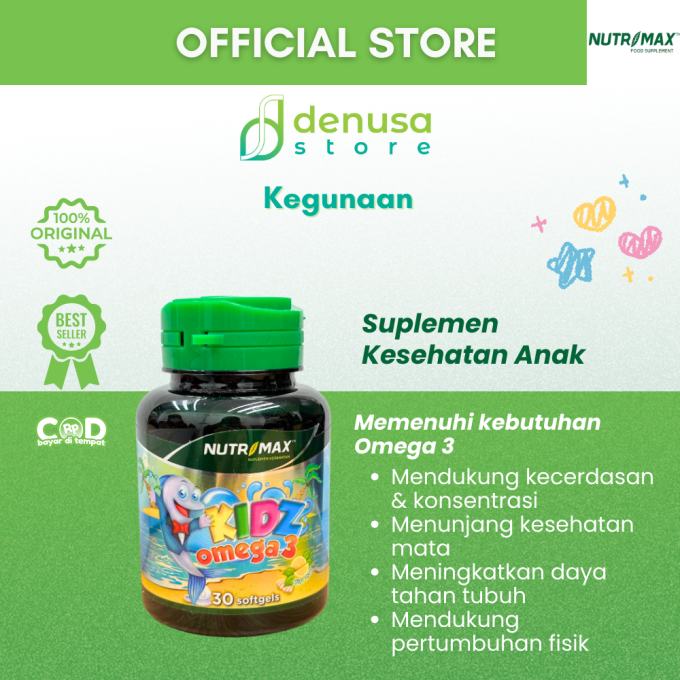 NUTRIMAX Kidz Omega3 30 Softgels