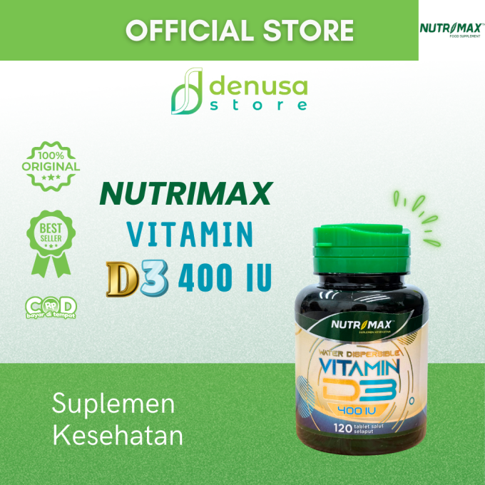 NUTRIMAX Vitamin D3 400 IU 120 Tablet Salut Selaput