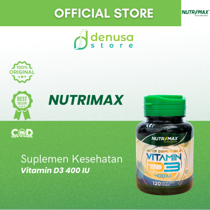 NUTRIMAX Vitamin D3 400 IU 120 Tablet Salut Selaput