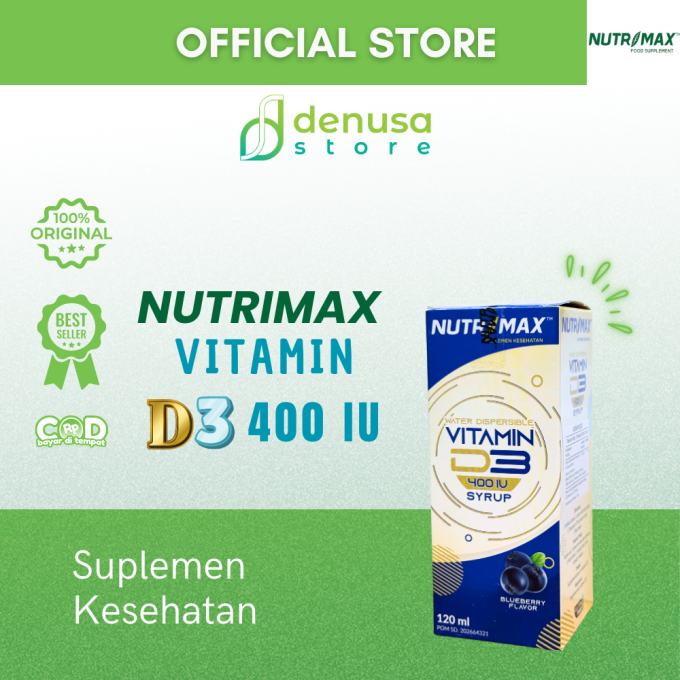 NUTRIMAX Vitamin D3 400 IU Syrup 120 ml
