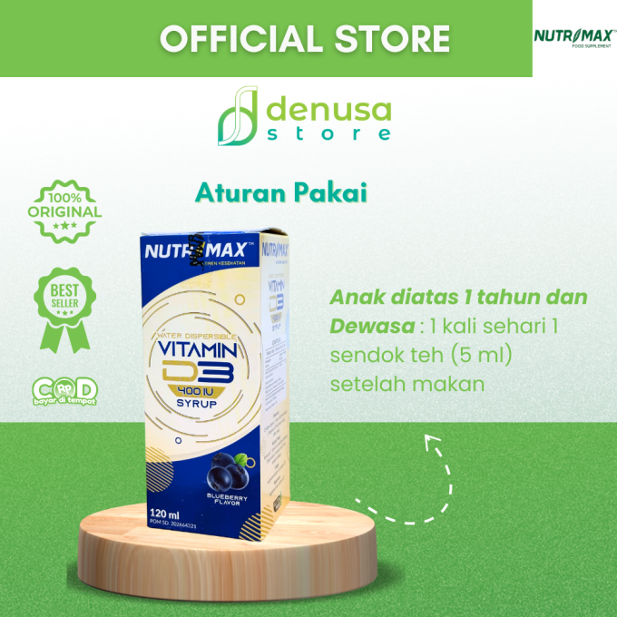 NUTRIMAX Vitamin D3 400 IU Syrup 120 ml