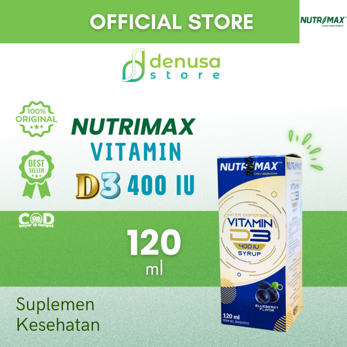 NUTRIMAX Vitamin D3 400 IU Syrup 120 ml