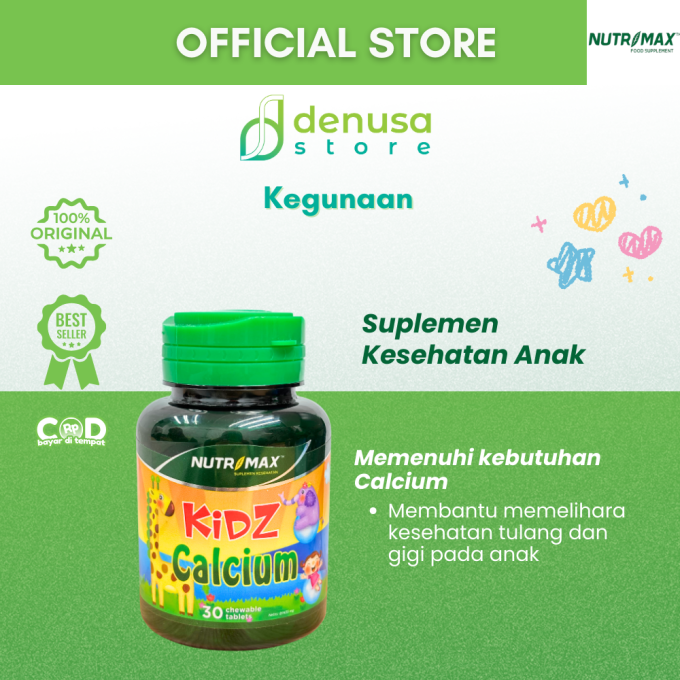 NUTRIMAX Kidz Calcium 30 Chewable Tablets