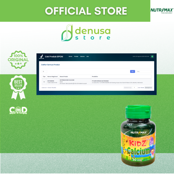 NUTRIMAX Kidz Calcium 30 Chewable Tablets