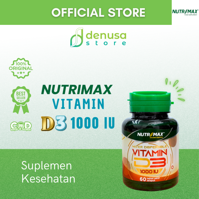 NUTRIMAX Vitamin D3 1000 IU 60 Tablet Salut Selaput