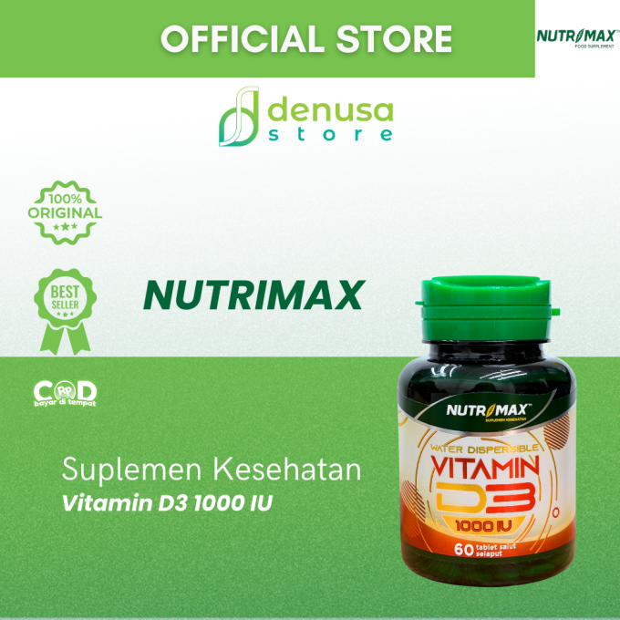 NUTRIMAX Vitamin D3 1000 IU 60 Tablet Salut Selaput