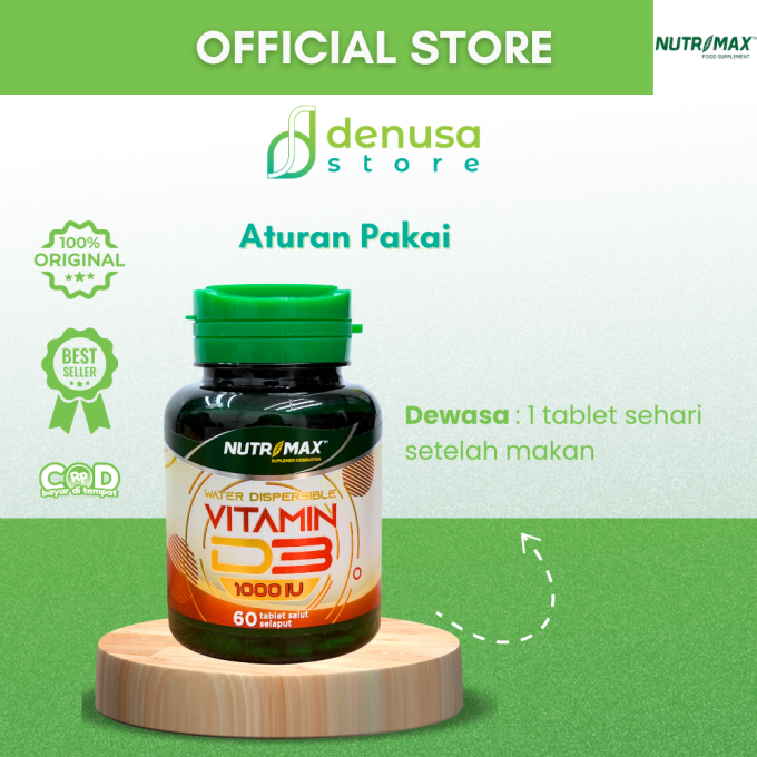 NUTRIMAX Vitamin D3 1000 IU 60 Tablet Salut Selaput