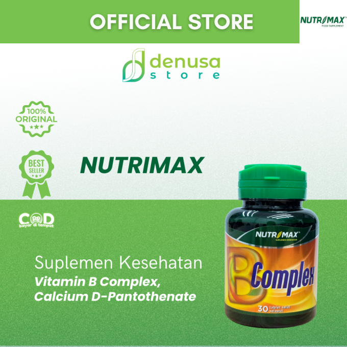 NUTRIMAX B Complex 30 Tablet Salut Selaput
