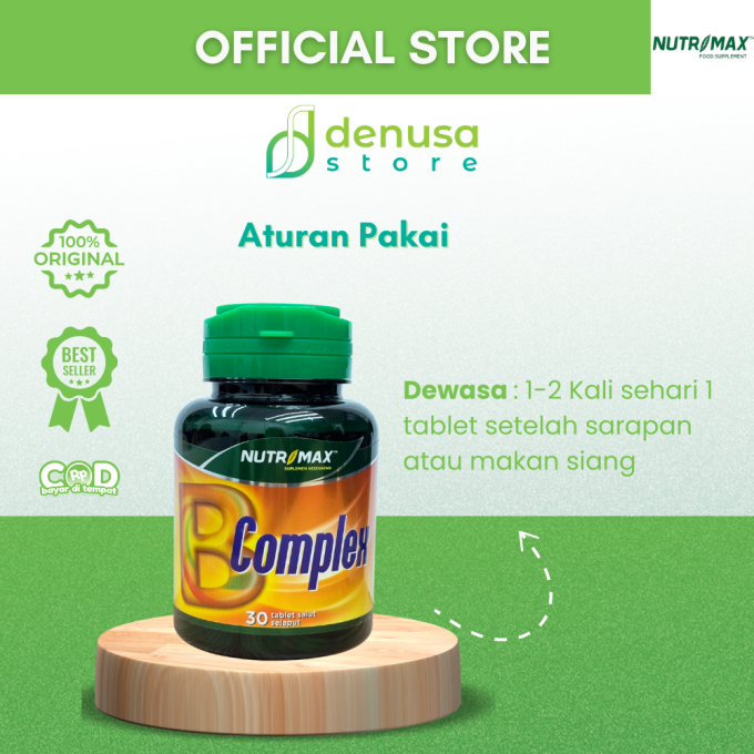 NUTRIMAX B Complex 30 Tablet Salut Selaput