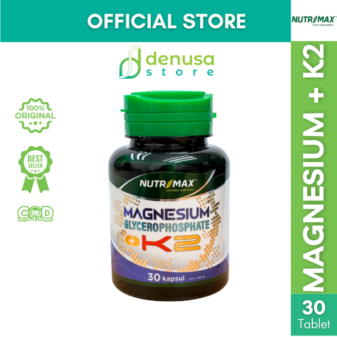 NUTRIMAX Magnesium Glycerophosphate + K2 30 Kapsul