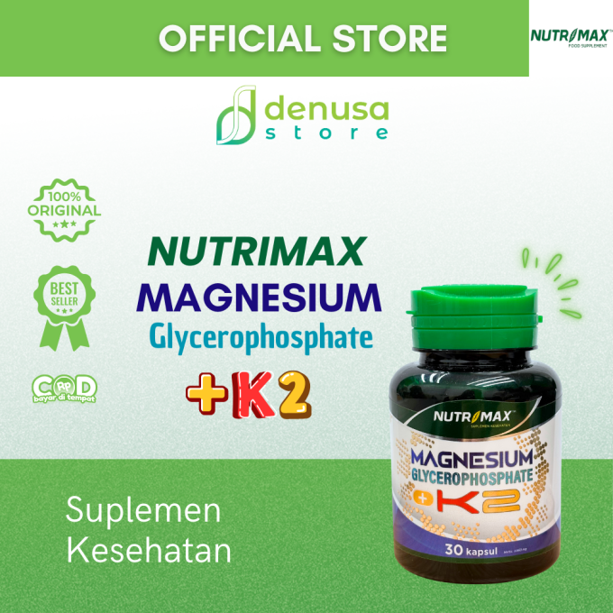 NUTRIMAX Magnesium Glycerophosphate + K2 30 Kapsul