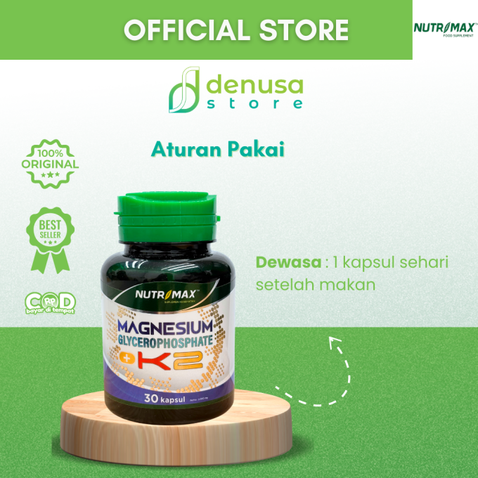 NUTRIMAX Magnesium Glycerophosphate + K2 30 Kapsul