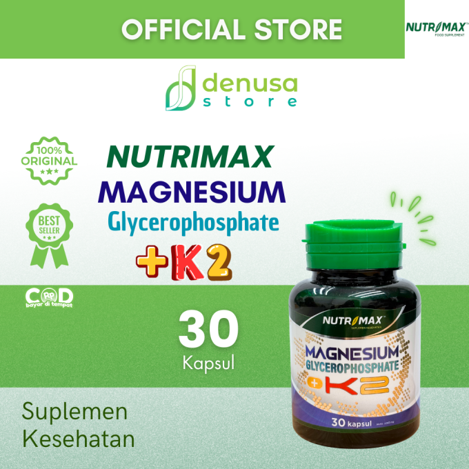 NUTRIMAX Magnesium Glycerophosphate + K2 30 Kapsul