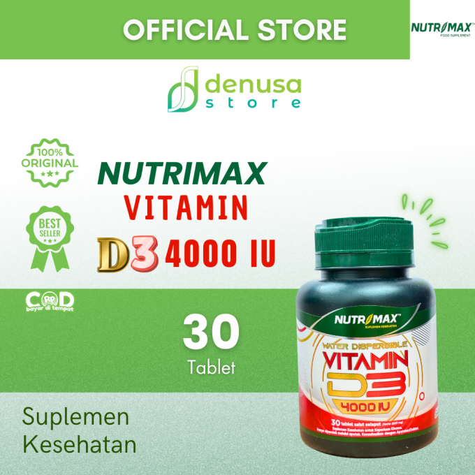 NUTRIMAX Vitamin D3 4000 IU 30 Tablet Salut Selaput