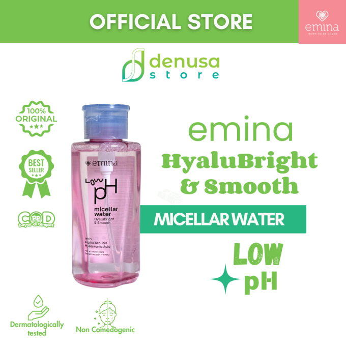EMINA HyaluBright n Smooth Low PH Micellar Water 300 ml