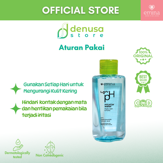 EMINA Made Calm n Purify Low PH Micellar water 125 ml