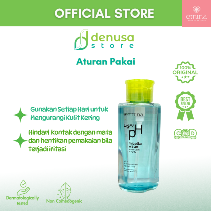 EMINA Made Calm n Purify Low PH Micellar water 300 ml