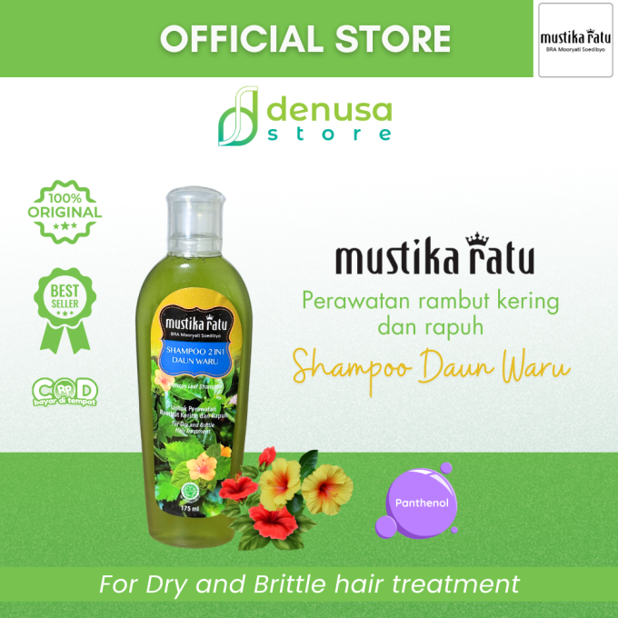 MUSTIKA RATU Shampoo 2 in 1 Daun Waru 175 ml