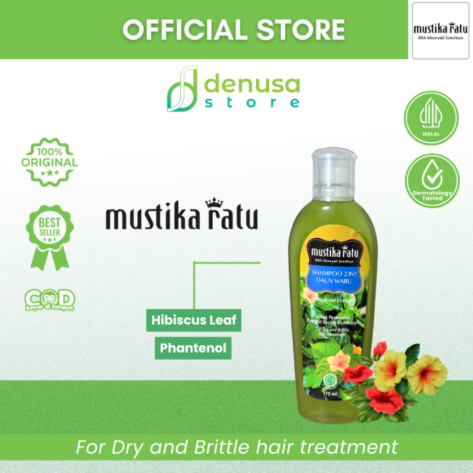 MUSTIKA RATU Shampoo 2 in 1 Daun Waru 175 ml