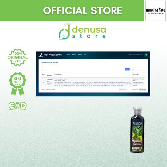 MUSTIKA RATU Shampoo Daun Landep 175 ml