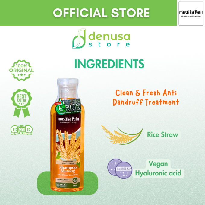 MUSTIKA RATU Shampoo Merang 175 ml