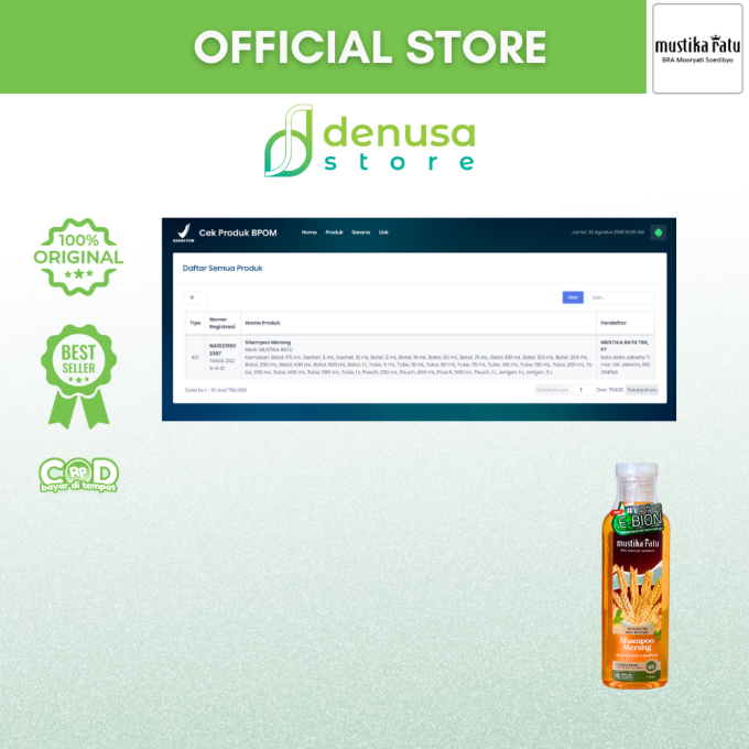 MUSTIKA RATU Shampoo Merang 175 ml