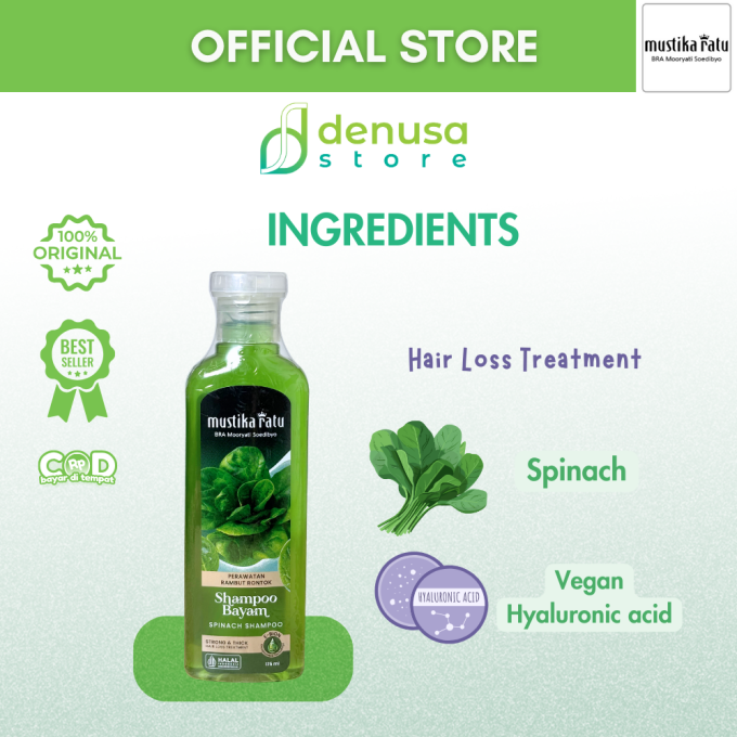 MUSTIKA RATU Shampoo Bayam 175 ml