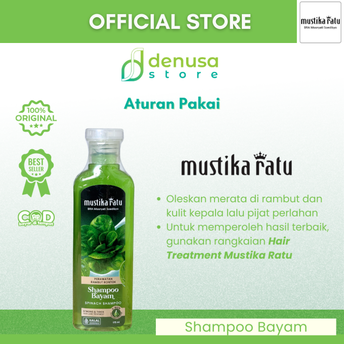 MUSTIKA RATU Shampoo Bayam 175 ml