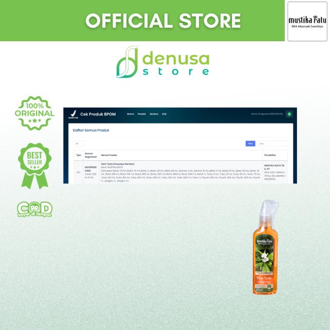 MUSTIKA RATU Hair Tonic Penyubur Rambut 175 ml