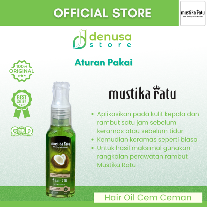 MUSTIKA RATU Hair Oil Cem Ceman 75 ml