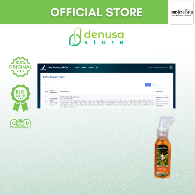 MUSTIKA RATU Hair Tonic Penyubur Rambut 75 ml