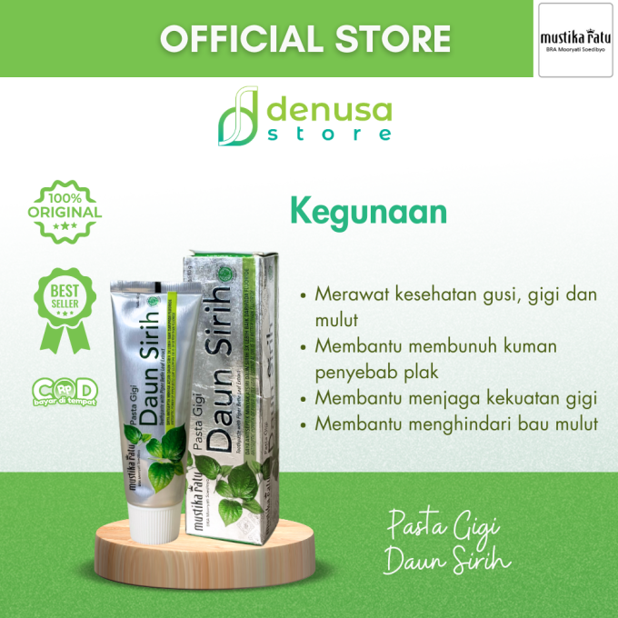 MUSTIKA RATU Pasta Gigi Daun Sirih 60 g