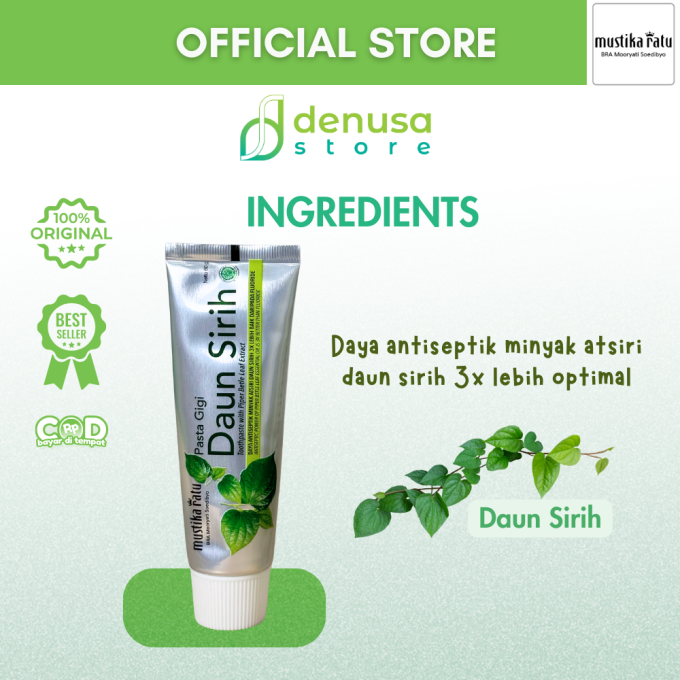 MUSTIKA RATU Pasta Gigi Daun Sirih 60 g