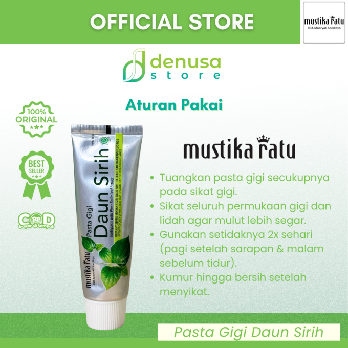 MUSTIKA RATU Pasta Gigi Daun Sirih 60 g