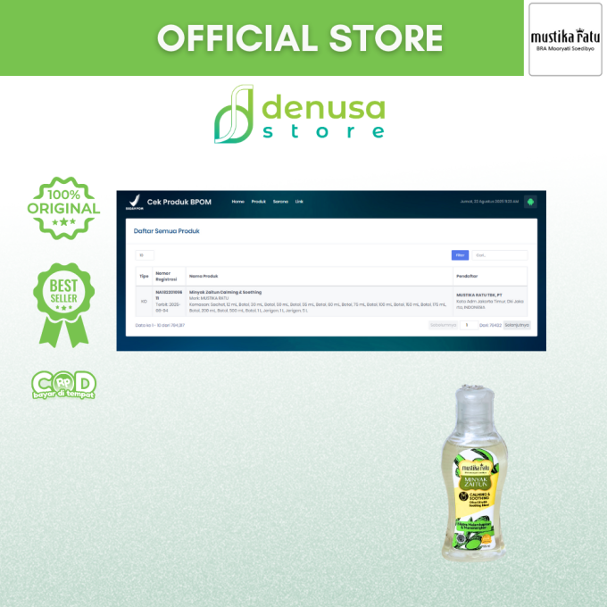 MUSTIKA RATU Minyak Zaitun Calming n Soothing 55 ml