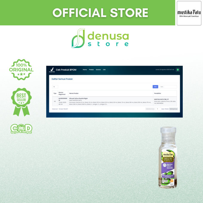 MUSTIKA RATU Minyak Zaitun Restful Night 75 ml