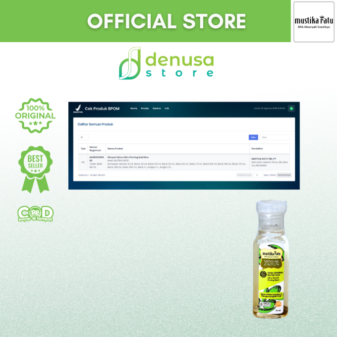 MUSTIKA RATU Minyak Zaitun Skin Firming Nutrition 75 ml