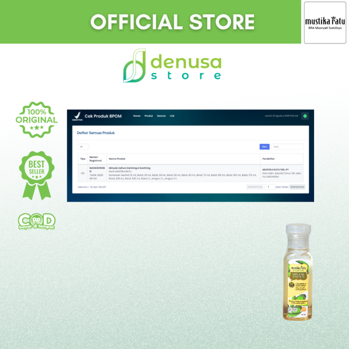MUSTIKA RATU Minyak Zaitun Calming n Soothing 75 ml