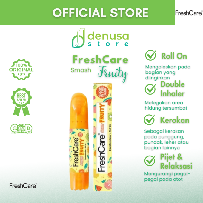 FreshCare Smash Fruity Double Inhaler 0.9 ml + Roll On 8ml