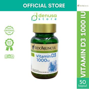 SIDOMUNCUL Vitamin D3 1000 IU 50 Mini Softcapsule