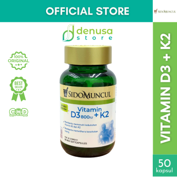 SIDOMUNCUL Vitamin D3 800 IU + K2 50 Mini Softcapsules