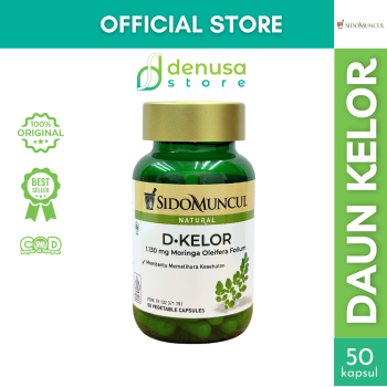 SIDOMUNCUL Daun Kelor 50 Vegetable Capsules