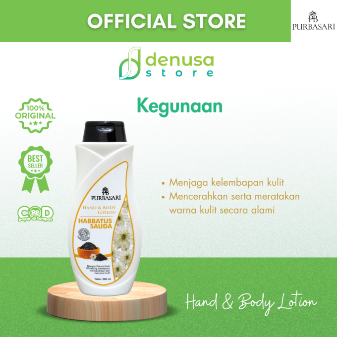 PURBASARI Hand n Body Lotion Habbatussauda 200 ml