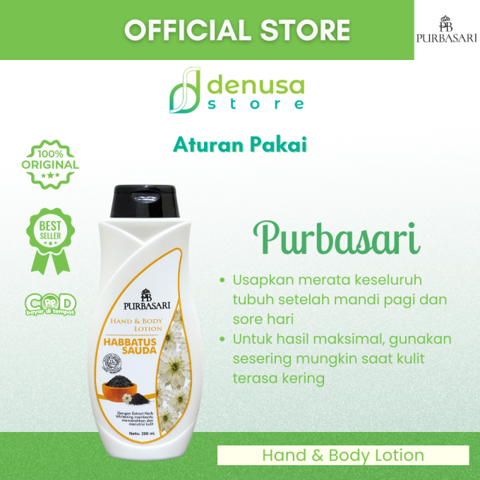 PURBASARI Hand n Body Lotion Habbatussauda 200 ml